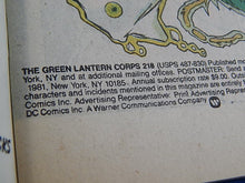 Load image into Gallery viewer, DC Comics - The Green Lantern Corps - Through the Black Hole! - #218 - November 1987