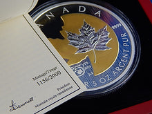 Load image into Gallery viewer, Silver Coin - 5 Ounce - 2013 - 25th Anniversary of the Silver Maple Leaf