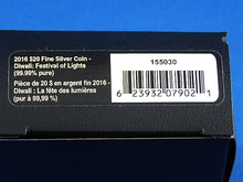 Load image into Gallery viewer, Silver Coin - $20 - 2016 - Diwali: Festival of Lights