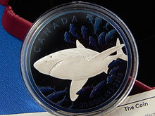 Load image into Gallery viewer, Silver Coin - $30 - 2018 - Royal Canadian Mint - The Great White Shark