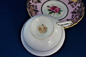 Tea Cup - Paragon - Double Warrant - Pale Pink Fine Bone China Tea Cup and Matching Saucer