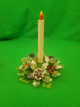 Load image into Gallery viewer, Christmas Novelties - Carolite Table Candle and Wreath