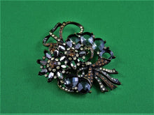 Load image into Gallery viewer, Jewelry - Brooch - Avon SP - Black Rhinestones
