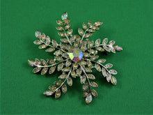 Load image into Gallery viewer, Jewelry - Brooch - Avon SP - Aurora Borealis Crystal and Rhinestone Flower