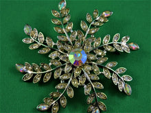 Load image into Gallery viewer, Jewelry - Brooch - Avon SP - Aurora Borealis Crystal and Rhinestone Flower