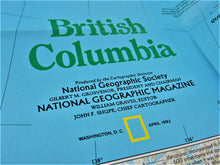 Load image into Gallery viewer, Magazine - National Geographic - Map - The Making of Canada - British Columbia - April 1992