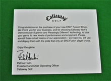 Charger l'image dans la galerie, Golf - Callaway Golf E. R. C. Fusion  - Promotion Kit
