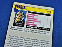 Load image into Gallery viewer, Marvel Collector Cards - 1991 Marvel Universe Series 2 - #15 Cable