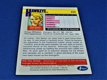 Load image into Gallery viewer, Marvel Collector Cards - 1991 Marvel Universe Series 2 - #20 Hawkeye
