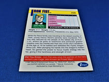 Load image into Gallery viewer, Marvel Collector Cards - 1991 Marvel Universe Series 2 - #28 Iron Fist