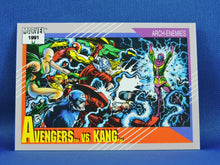 Load image into Gallery viewer, Marvel Collector Cards - 1991 Marvel Universe Series 2 - #96 Avengers vs Kang