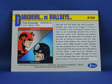 Load image into Gallery viewer, Marvel Collector Cards - 1991 Marvel Universe Series 2 - #104 Daredevil vs Bullseye