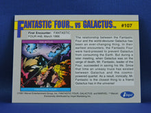 Load image into Gallery viewer, Marvel Collector Cards - 1991 Marvel Universe Series 2 - #107 Fantastic Four vs Galactus