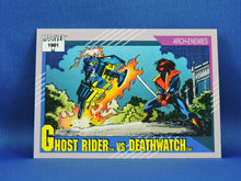 Load image into Gallery viewer, Marvel Collector Cards - 1991 Marvel Universe Series 2 - #109 Ghost Rider vs Deathwatch