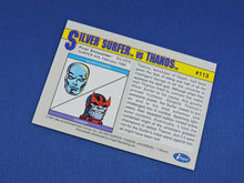 Load image into Gallery viewer, Marvel Collector Cards - 1991 Marvel Universe Series 2 - #113 Silver Surfer vs Thanos
