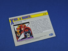 Load image into Gallery viewer, Marvel Collector Cards - 1991 Marvel Universe Series 2 - #125 X-Men vs Magneto