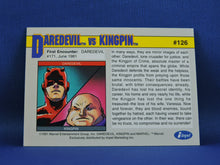 Load image into Gallery viewer, Marvel Collector Cards - 1991 Marvel Universe Series 2 - #126 Daredevil vs Kingpin