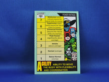 Charger l'image dans la galerie, Marvel Collector Cards - 1991 Marvel Universe Series 2 - #160 Power Ratings - Agility and Stamina