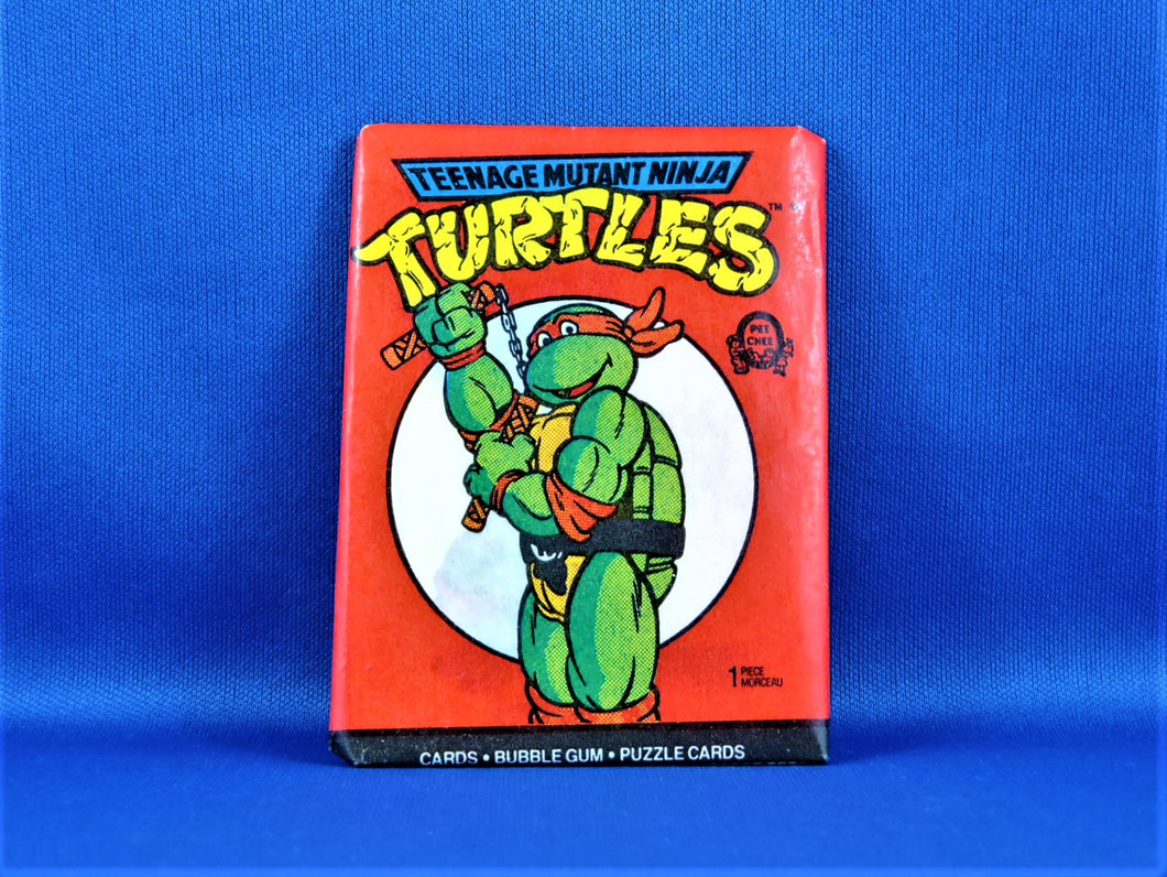 Teenage Mutant Ninja Turtles Pack - Red - Bubble Gum - Puzzle Cards - Factory Sealed