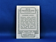 Load image into Gallery viewer, Real Photographs Collector Cards - 1939 - Series Two - #41 Katherine Lampson
