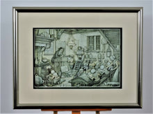 Charger l'image dans la galerie, Paper Tole - 3D - Decoupage - Anton Pieck - Green School Room
