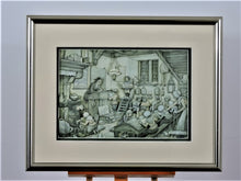 Charger l'image dans la galerie, Paper Tole - 3D - Decoupage - Anton Pieck - Green School Room