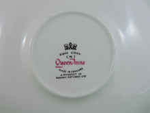 Charger l'image dans la galerie, Tea Cup - Queen Anne - Purple Floral Design - Fine Bone China Tea Cup and Matching Saucer