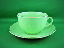 Charger l'image dans la galerie, Tea Cup - Royal Leighton - Lime Green - Fine Bone China Tea Cup and Matching Saucer
