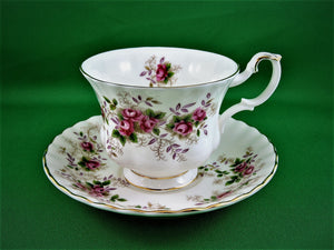 Tea Cup - Royal Albert - Lavender Rose - Fine Bone China Tea Cup and Matching Saucer