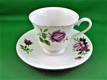 Charger l'image dans la galerie, Tea Cup - Regent -  Pink Roses - Fine Bone China Tea Cup and Matching Saucer