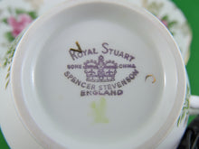 Charger l'image dans la galerie, Tea Cup - Royal Stuart - Spencer Stevenson - Pink Floral Design - China Tea Cup and Saucer