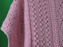 Load image into Gallery viewer, Quilts, Afghans, etc. - Beautiful Crocheted Afghan - Dusty Rose