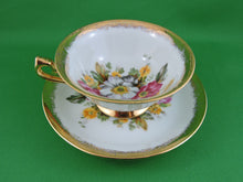 Charger l'image dans la galerie, Tea Cup - Trimont Japan - Hand Painted - Fine Bone China Tea Cup and Matching Saucer