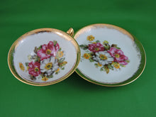 Charger l'image dans la galerie, Tea Cup - Trimont Japan - Hand Painted - Fine Bone China Tea Cup and Matching Saucer