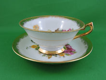 Charger l'image dans la galerie, Tea Cup - Trimont Japan - Hand Painted - Fine Bone China Tea Cup and Matching Saucer