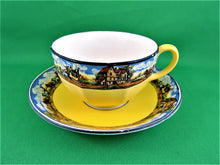 Load image into Gallery viewer, Tea Cup - Dicken Days - Stagecoach Pattern - Fine Bone China Tea Cup and Matching Saucer