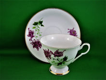 Charger l'image dans la galerie, Tea Cup - Made in China - 9030 - Pink Floral Design - Fine Bone China Tea Cup and Matching Saucer