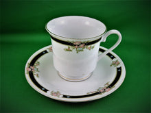 Charger l'image dans la galerie, Tea Cup - Made in China - White with Floral Design - Fine Bone China Tea Cup and Matching Saucer