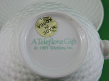 Charger l'image dans la galerie, Tea Cup - Teleflora - Woven Basket Design - Fine Bone China Tea Cup and Matching Saucer