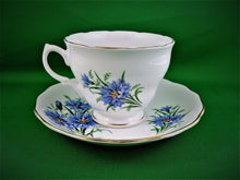 Charger l'image dans la galerie, Tea Cup - Royal Vale - Blue/Mauve Floral Design - Fine Bone China Tea Cup and Matching Saucer