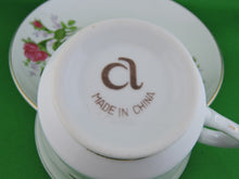 Charger l'image dans la galerie, Tea Cup - Made in China - CL - Pink Roses - Fine Bone China Tea Cup and Matching Saucer
