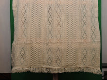 Load image into Gallery viewer, Quilts, Afghans, etc. - Beautiful Crocheted Afghan - Ecru/Ivory