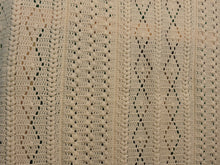 Load image into Gallery viewer, Quilts, Afghans, etc. - Beautiful Crocheted Afghan - Ecru/Ivory