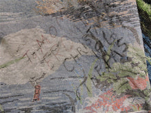 Load image into Gallery viewer, Quilts, Afghans, etc. - Beautiful Blue Tapestry - Swans on Lake