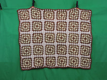 Charger l'image dans la galerie, Quilts, Afghans, etc. - Beautiful Crocheted Afghan - Yellow and Brown Squares - Brown Edge
