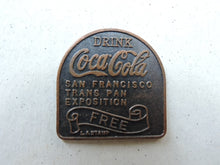 Charger l'image dans la galerie, Coca-Cola Memorabilia - 1915 - Coca-Cola San Francisco Trans Pan Exposition Token