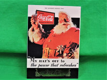 Charger l'image dans la galerie, Coca-Cola Memorabilia - 1993 - Coca-Cola Collector Card - Foil - Santa 1931 - S-1