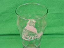 Charger l'image dans la galerie, Coca-Cola Memorabilia - Coca-Cola Glass - Green with Santa - White Design