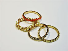 Load image into Gallery viewer, Jewelry - Bracelets - Set of 4 - White and Salmon in Colour