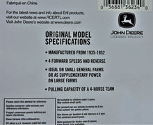 Charger l'image dans la galerie, Toys - ERTL - 2004 - John Deere - Model "B" Tractor - 1/64